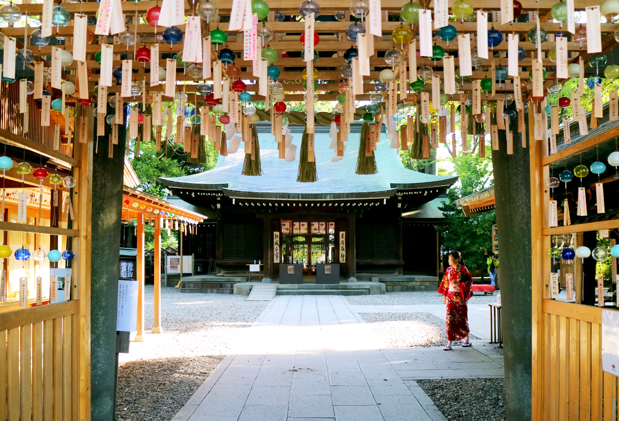 風鈴アーチ 参道