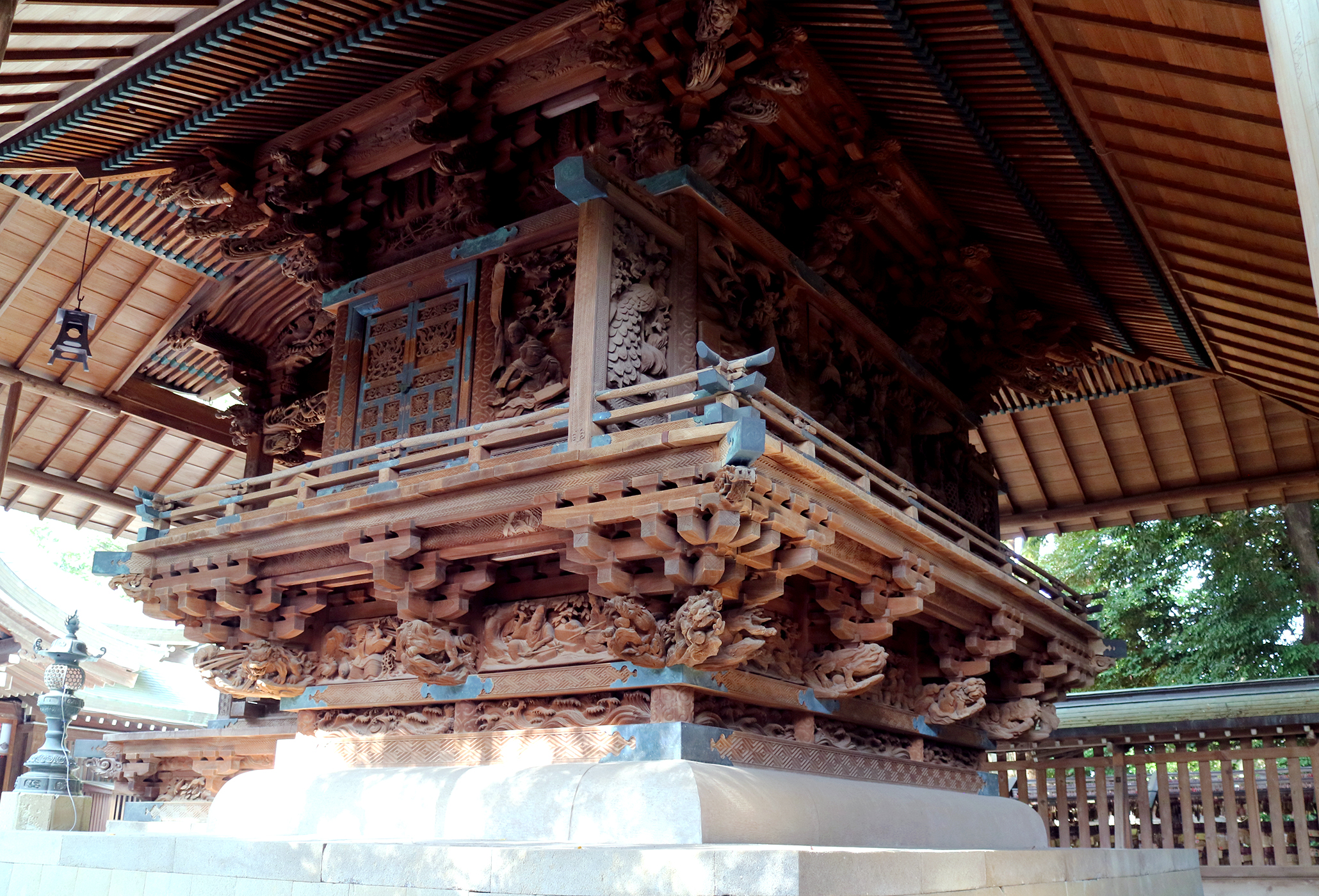 本殿夫婦けやき側