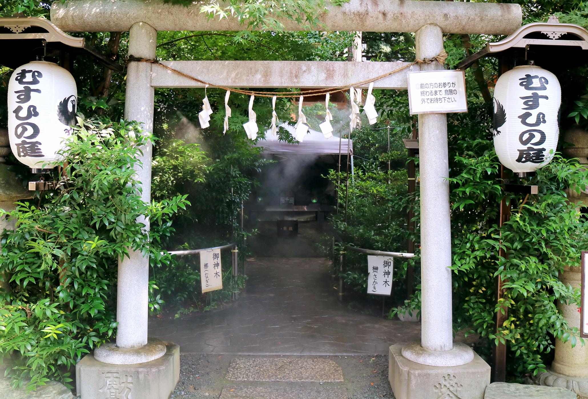 むすひの庭参拝の仕方