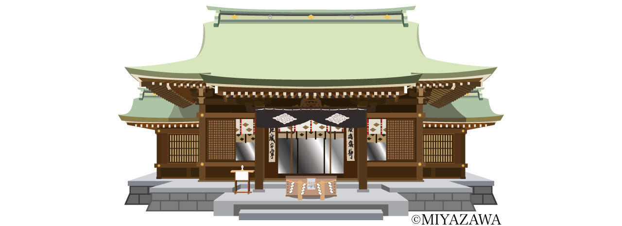 川越氷川神社の拝殿