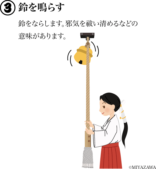 鈴を鳴らす