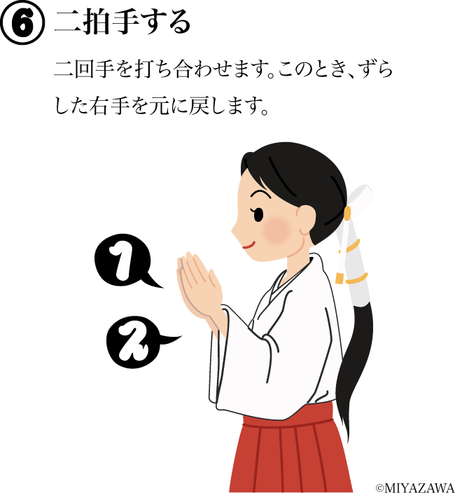 二拍手する